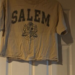 SALeM Graphic Crop Tee - Beige